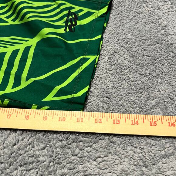 Podiumwear Shorts Adult XL Tri Cycle Long Bermuda Cycling Mens Green ** - Picture 8 of 10